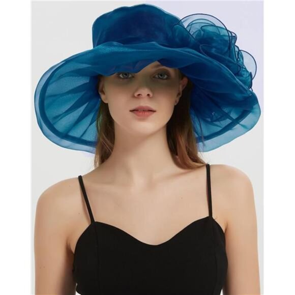 Women\'s Kentucky Hat Wide Brim Blue2 main image 4